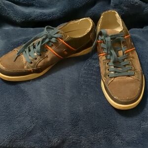 Aldo Brown and Orange Men's Sneakers